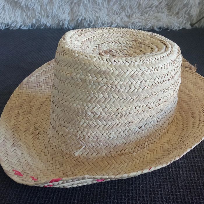Chapeau paille homme T57cm - photo numéro 5