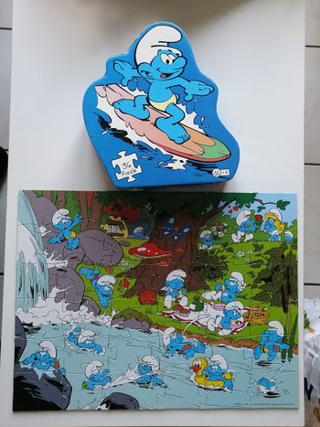 puzzle les schtroumpfs