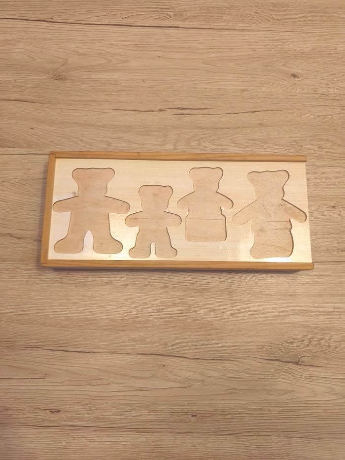 Jeu en bois famille ours - photo numéro 4