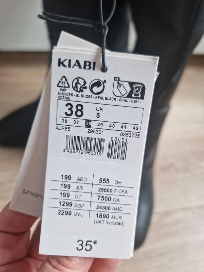 Bottes noires neuves, Kiabi, 38 - photo numéro 3