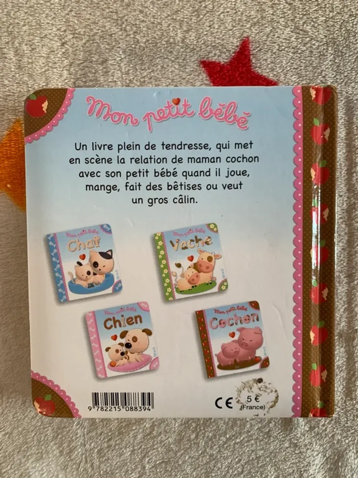 Mon Petit Bébé Cochon – Livre bébé cartonné Fleurus – Dès 12 mois - photo numéro 3