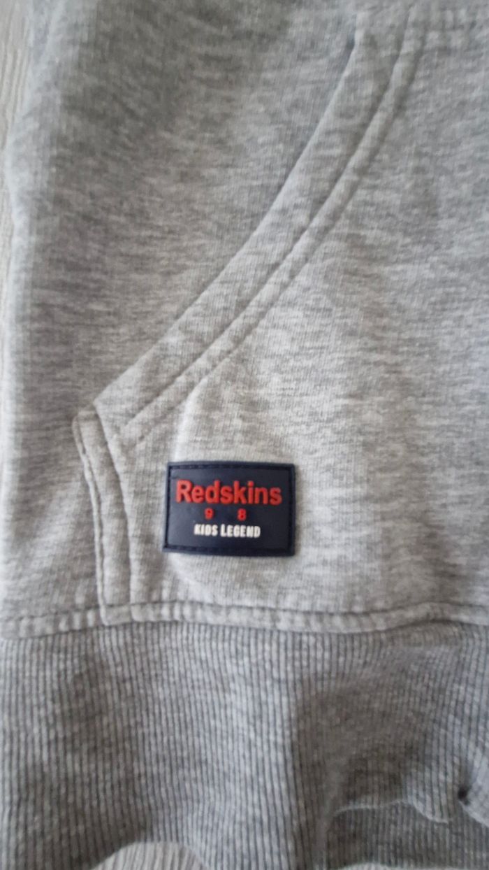 sweat zippé a capuche redskins - photo numéro 4