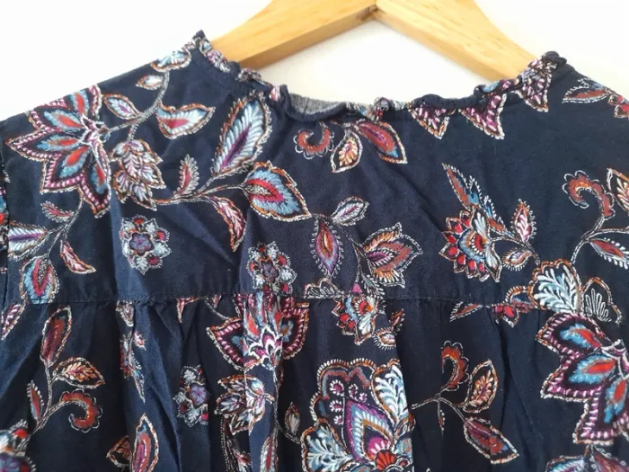 Blouse manches longues et décolleté V - photo numéro 6