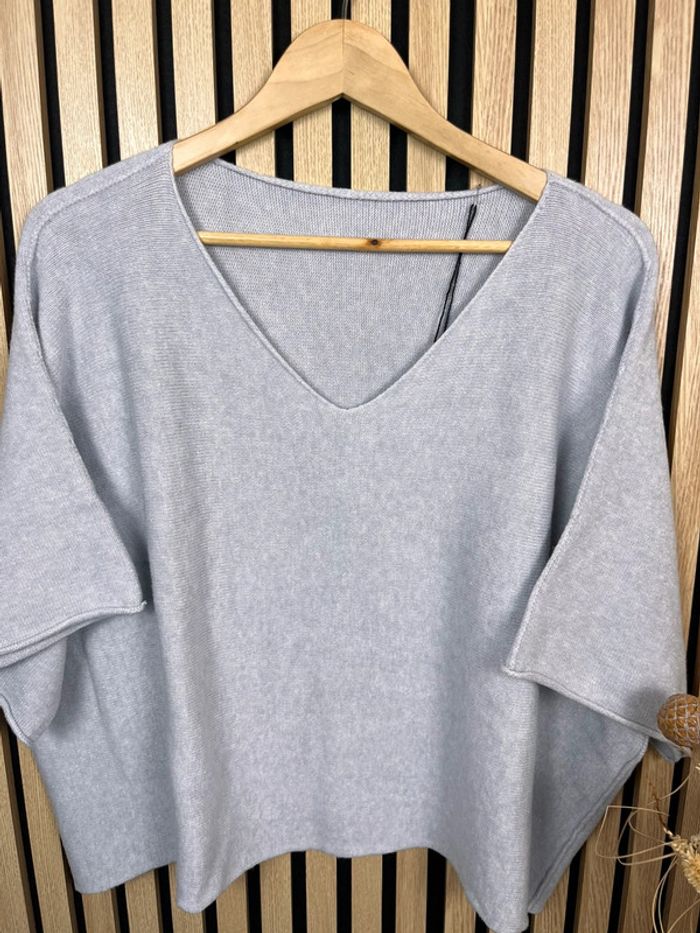 Pull gris - photo numéro 2