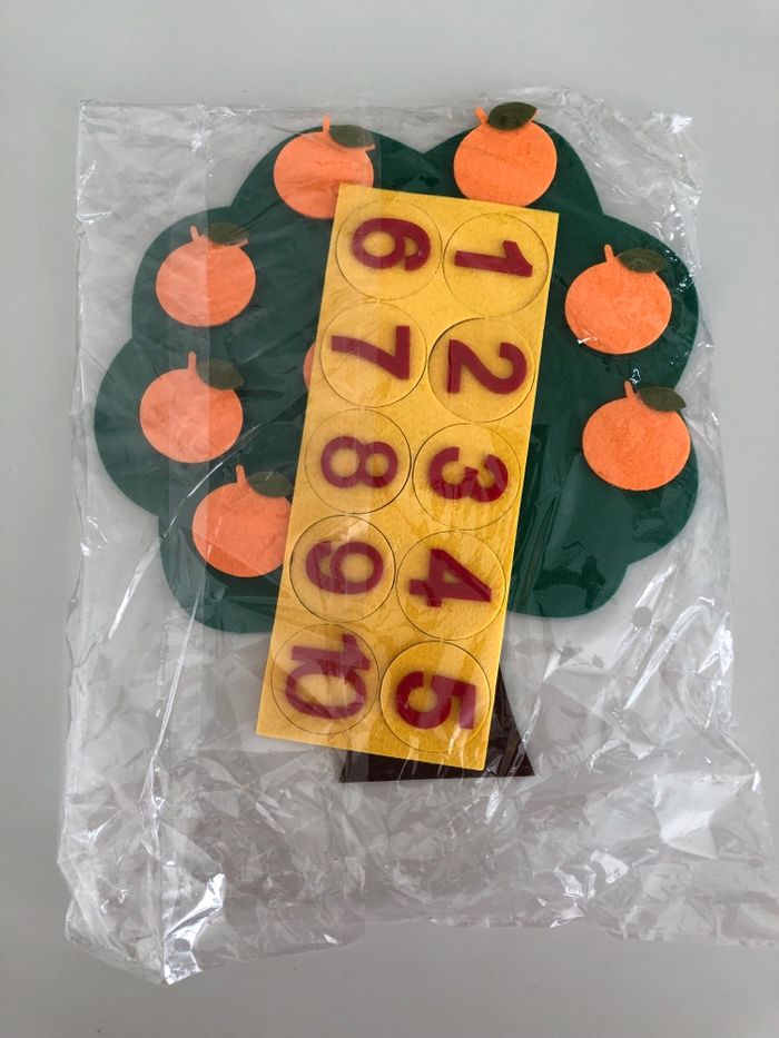 Arbre chiffre comptage numéro math scolaire éducatif maternelle jeux jouet activité Montessori - photo numéro 2