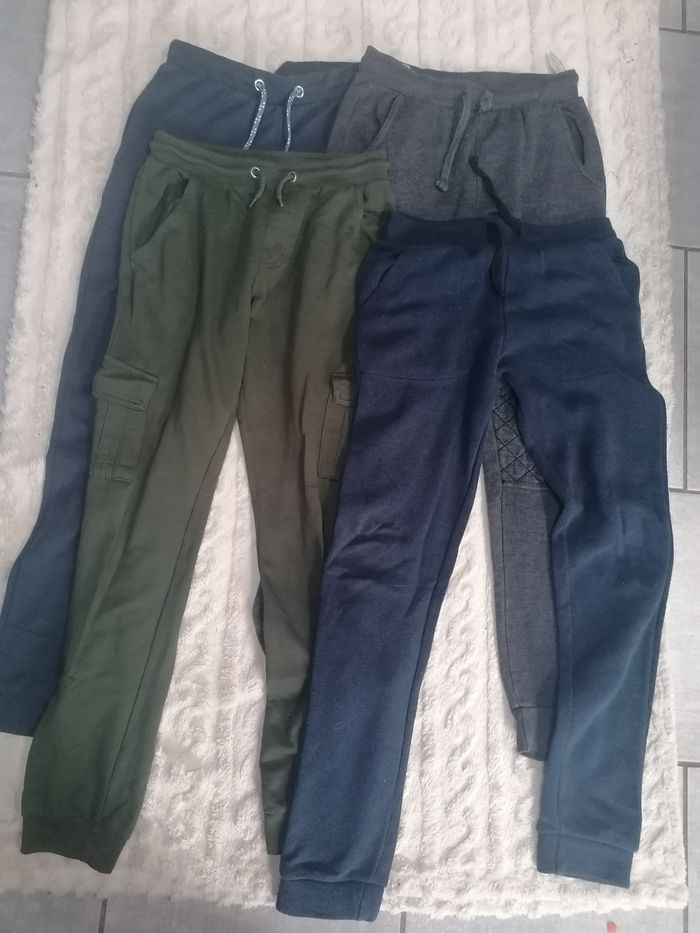 Lot 4 pantalons jogging 💚💙 garçon 12 ans dont 1 offert - photo numéro 2