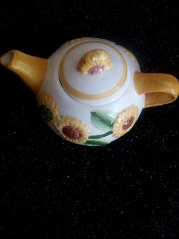 théière dessin tournesols * prix 3e * kiki60230