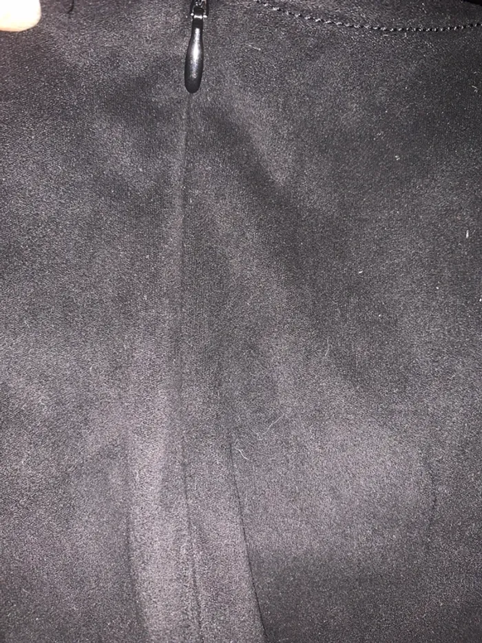 Robe noire col V Tally weijl taille M effet daim - photo numéro 11