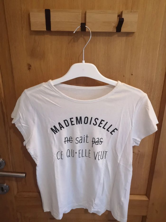 T-shirt en blanc et noir S