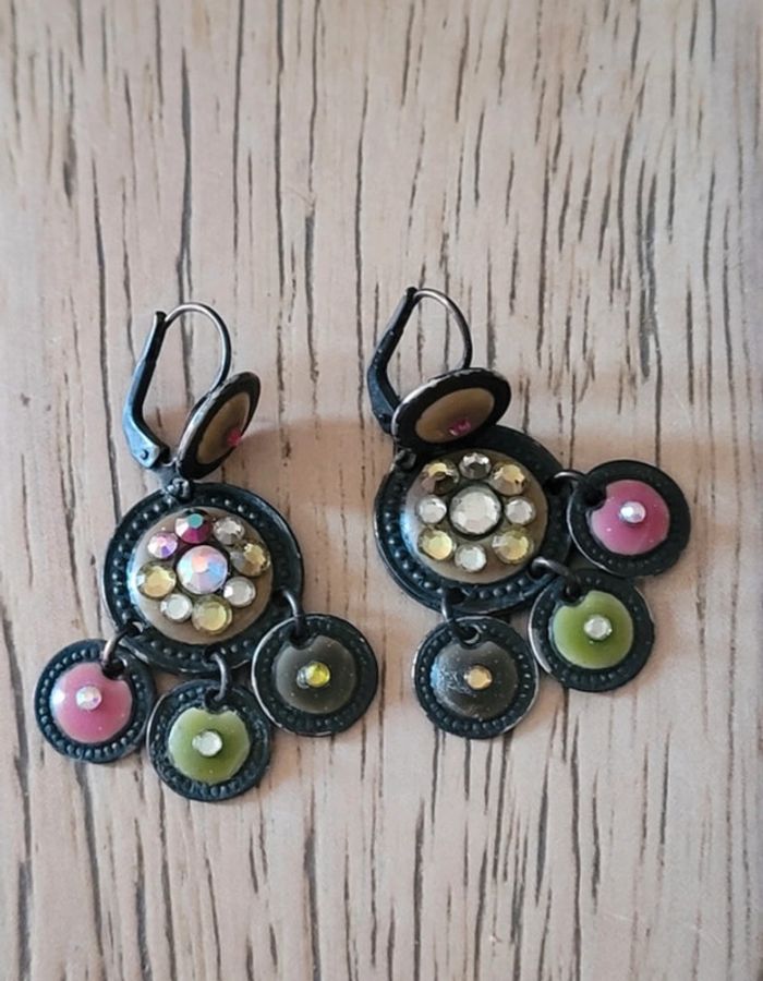 Boucles d oreilles gas sequins