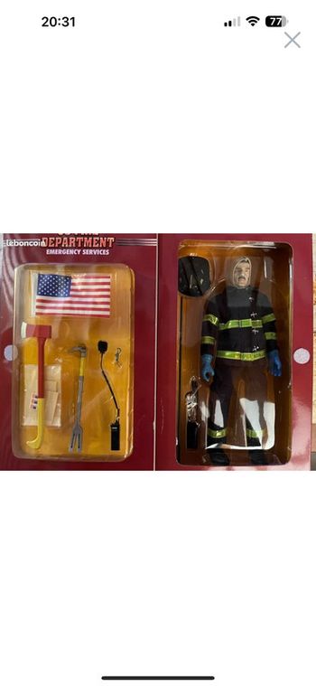 Figurine miniature de pompier