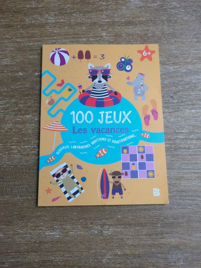 Livre cahier jeux vacances neuf enfant 6 ans cp