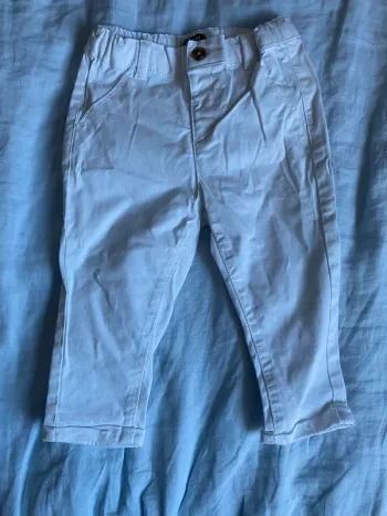 Pantalon Chino blanc 18 mois Kiabi