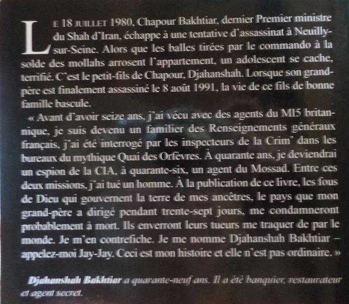 MOI, IRANIEN, ESPION DE LA CIA ET DU MOSSAD par D. BAKHTIAR - photo numéro 2