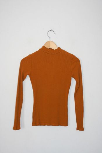 Sous pull orange/camel clair Cache Cache taille S