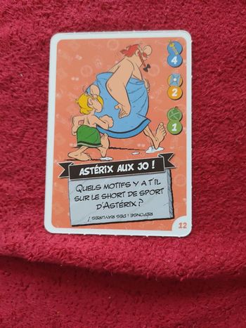 Carte Astérix aux jeux olympiques