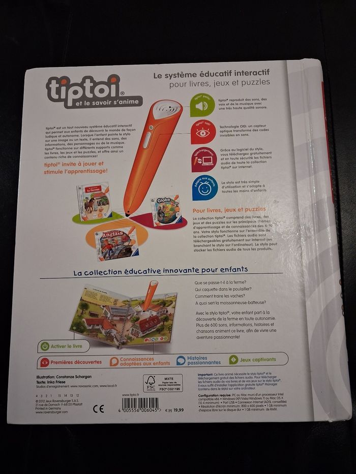 Tiptoi livre je découvre la ferme - photo numéro 2