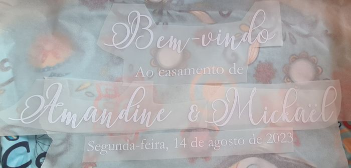 Stikers bienvenue mariage