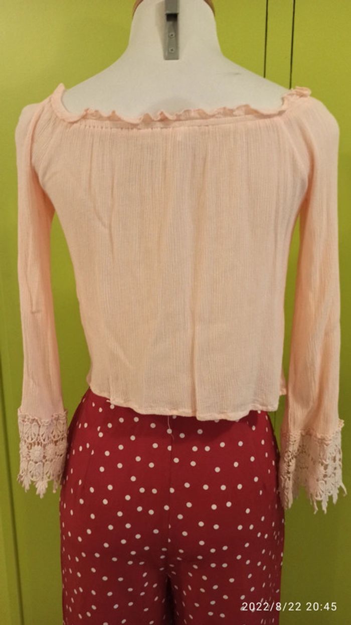 Blouses croc tops dentelles - photo numéro 3