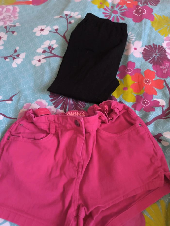 Lot legging et short 12 ans