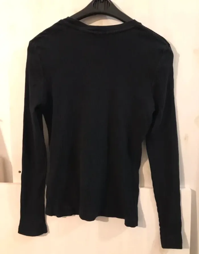 Haut unisex été Jennifer noir manche longue taille L - photo numéro 2