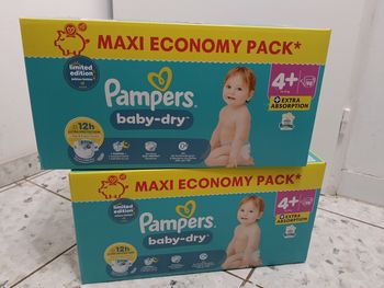 Couches Pampers taille 4+ de 10 a 15 kg 