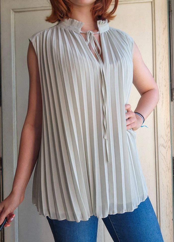 Haut blouse plissé loose H&M - photo numéro 3
