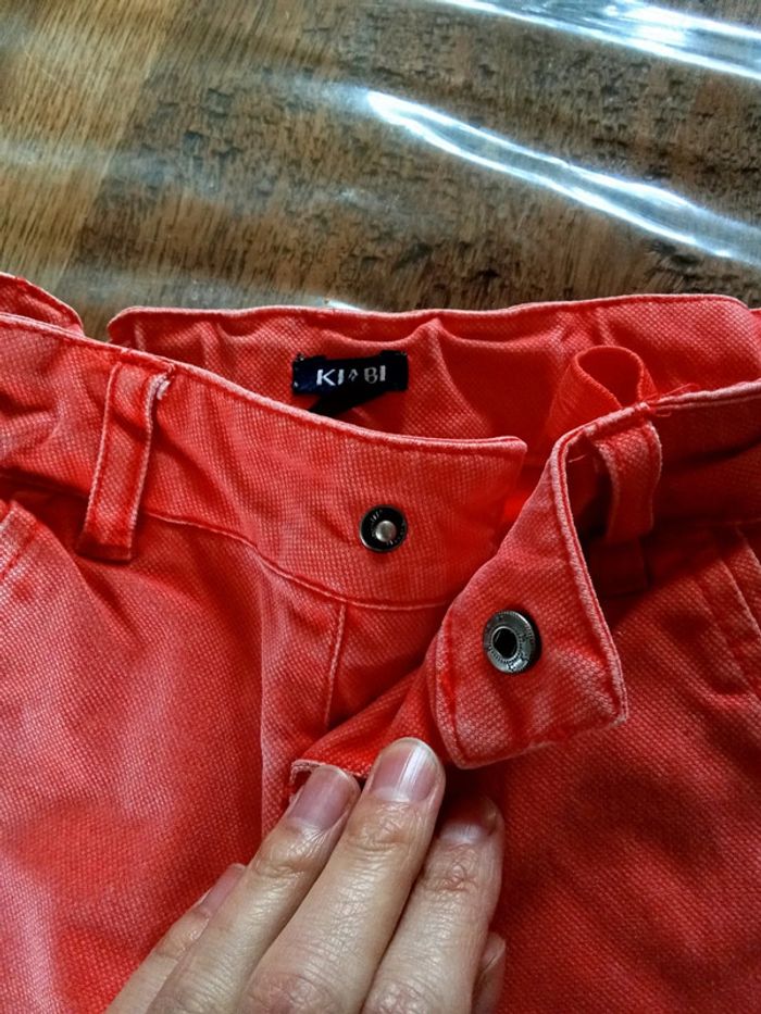 Pantalon léger orange corail - photo numéro 5