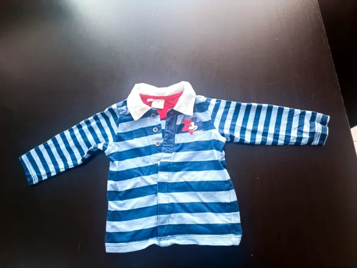 Lot 5 t shirt manches longues 6 mois - photo numéro 2