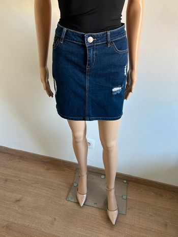 Jupe en jean bleue marine Morgan taille 38 jamais portée