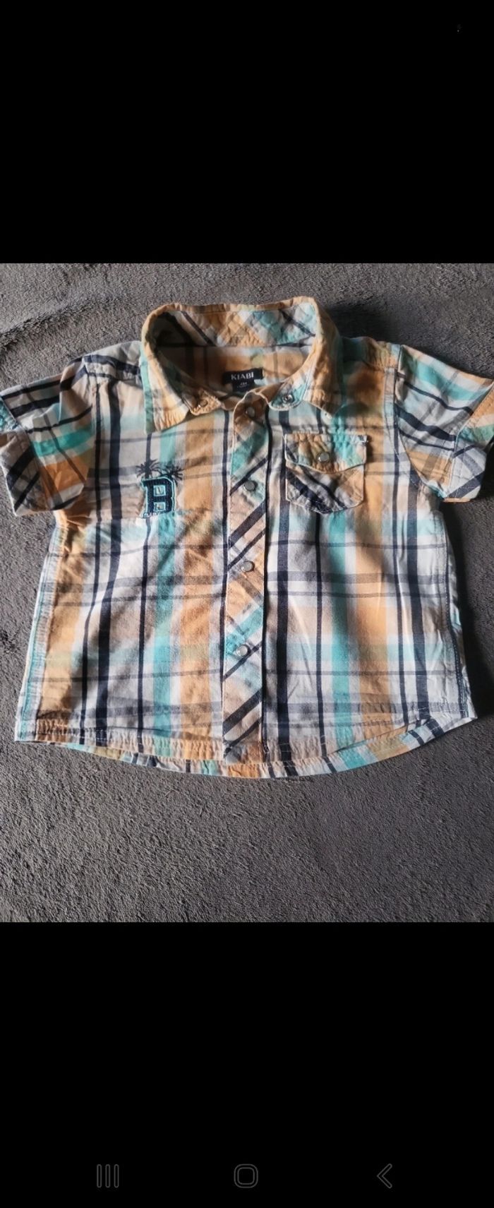 Chemise garçon 6 mois