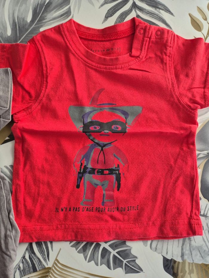 Lot de 2 tee-shirt - photo numéro 3