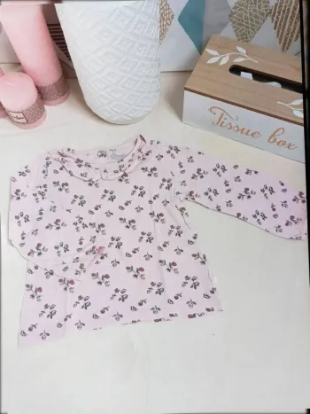 Tee-shirt manches longues Creeks fille 24 mois 86 cm
