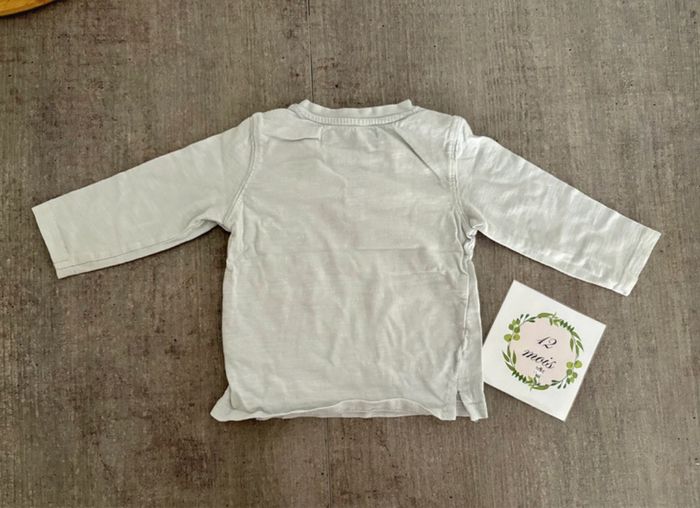 T-shirt manches longues bébé garçon - 12 mois - photo numéro 2