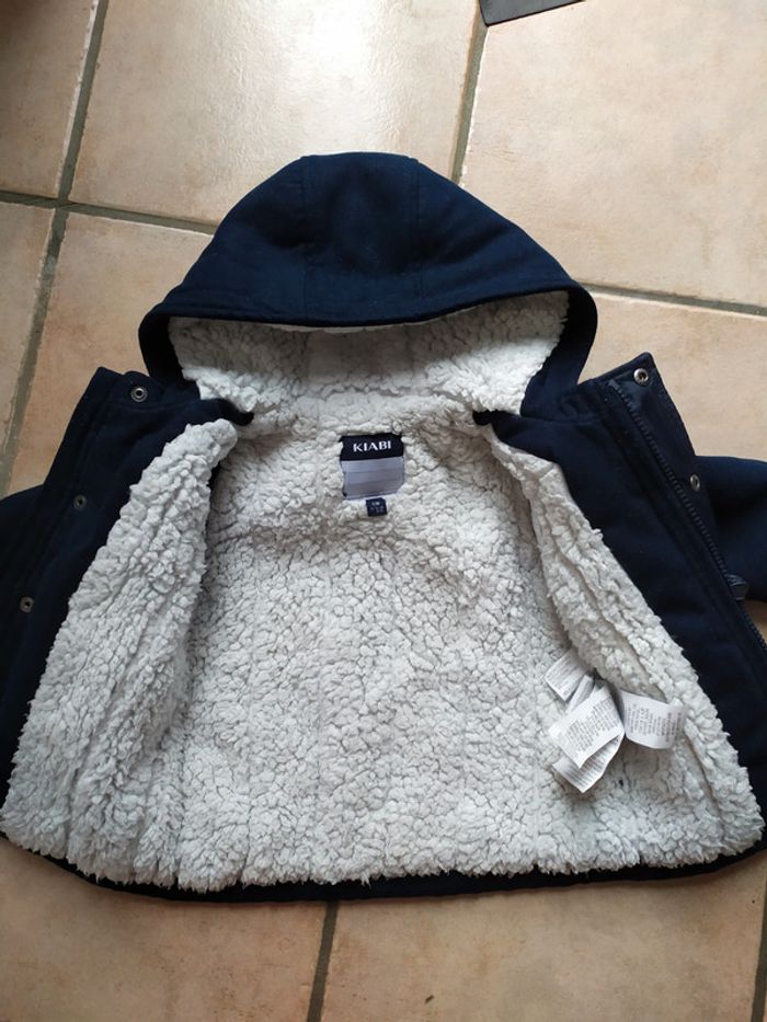 Manteau hiver kiabi bleu - photo numéro 4