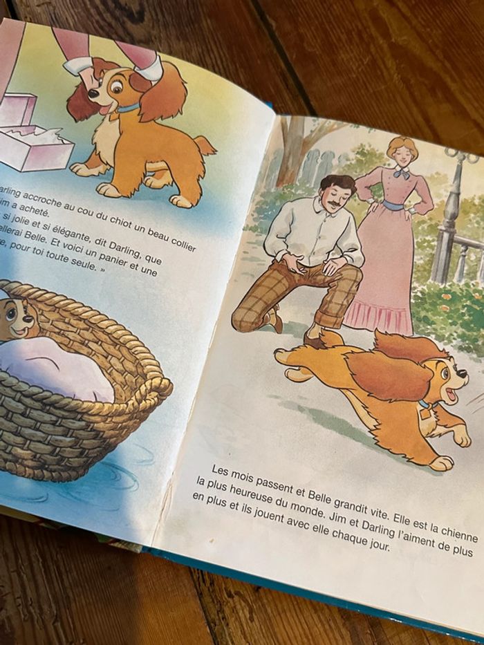 Livre ancien Walt Disney Mickey club du livre La belle et le Clochard chiens - photo numéro 3