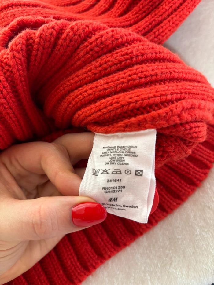🧶 Pull col montant corail  H&M - Taille 38 vintage - photo numéro 3