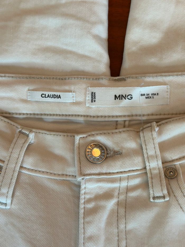 Jean écru Claudia Mango taille 34 - photo numéro 4