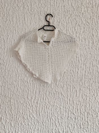 Poncho blanc