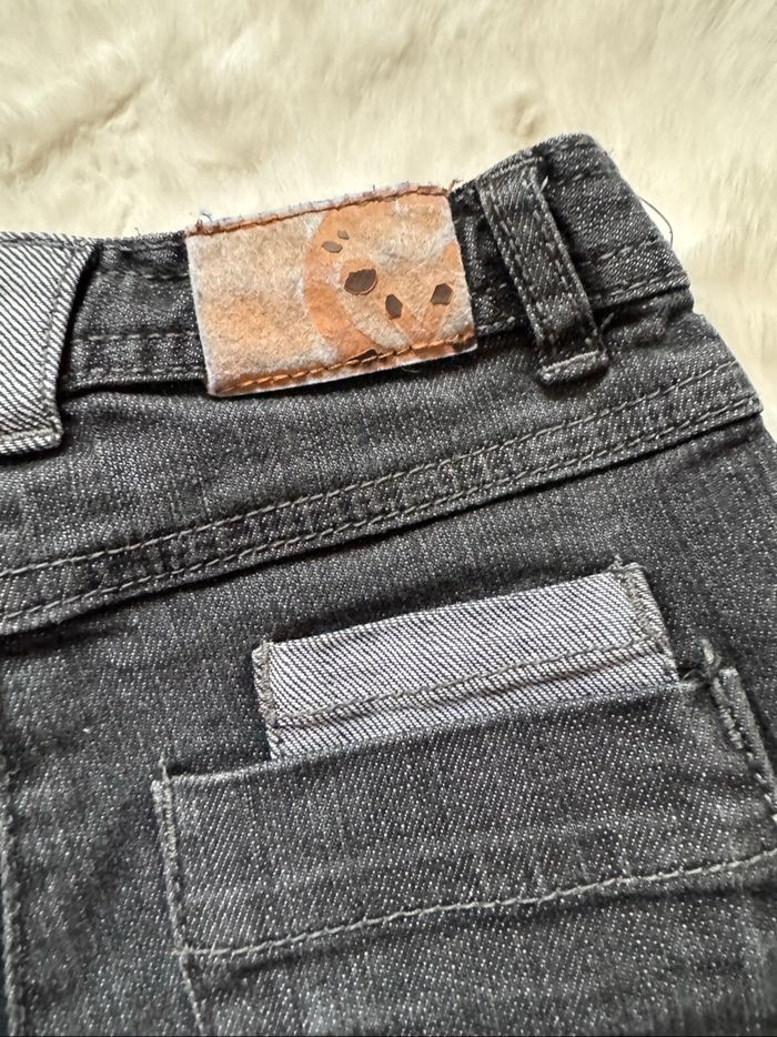 👖 jean gris - coupe large - fille - 5 ans - vertbaudet- état satisfaisant - photo numéro 8