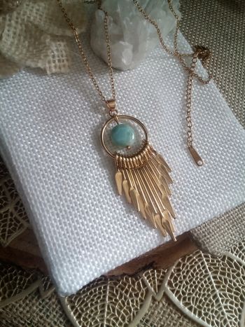 Collier pierre de larimar naturelle 🩵.