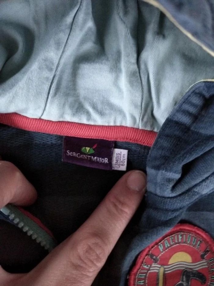 Veste Gilet avec capuche Garçon 3 mois Sergent Major Perroquet - photo numéro 7