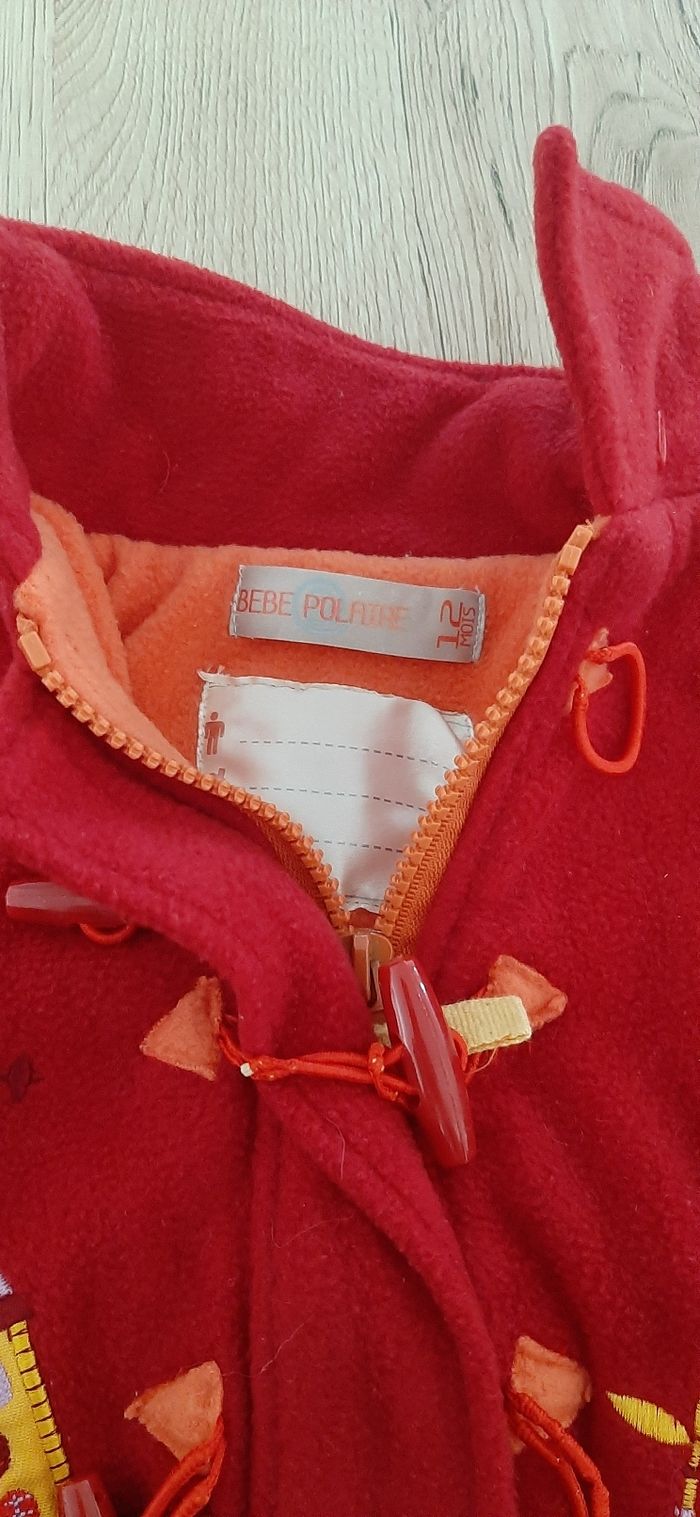 Manteau 12mois rouge - photo numéro 2