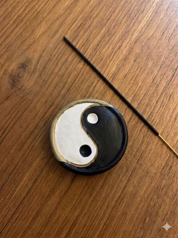 Porte encens yin-yang 