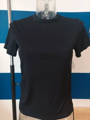 Tee-shirt manches courtes noir Hope Star femme taille 36 (16 ans)