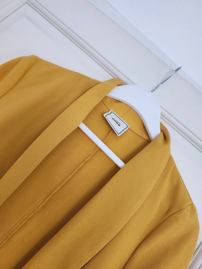 Magnifique blazer moutarde pimkie taille S neuf - photo numéro 2