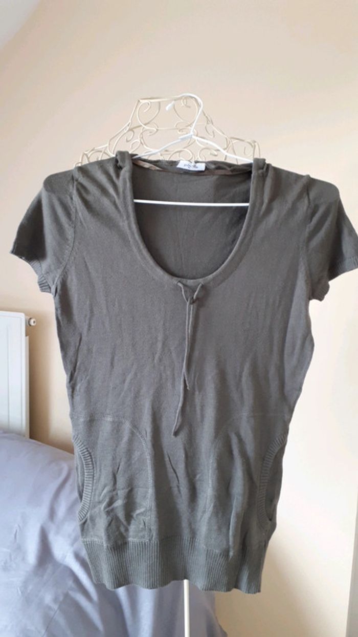 Pull Manches courtes à capuche