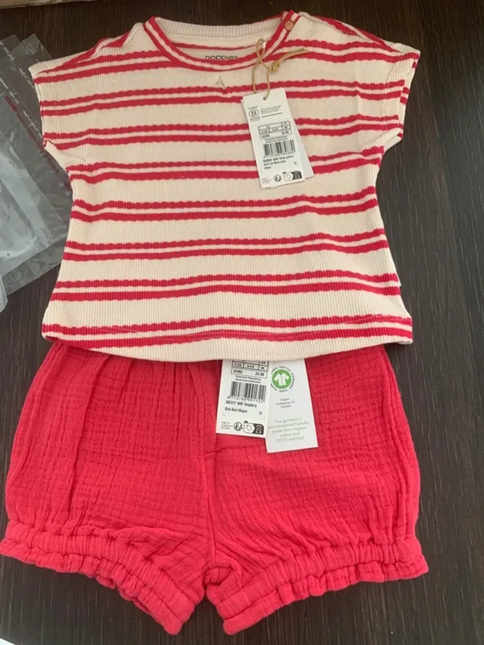 Noppies short T 6/9 mois