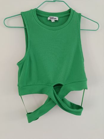 Top court vert taille XS
