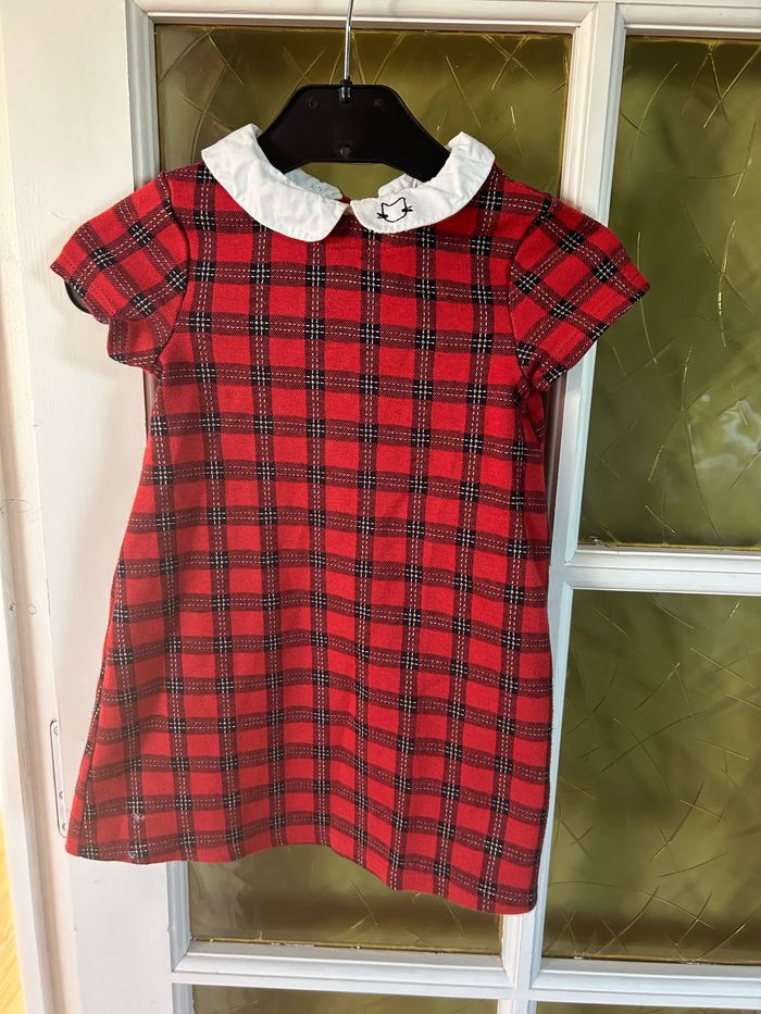 Robe imprimé carreaux okaidi 3 ans - photo numéro 3
